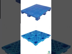 1100 X 1100 Ağır Güçlü Plastik Palet İki Yönlü Giriş Euro Depo Plastik Çatal Paletler